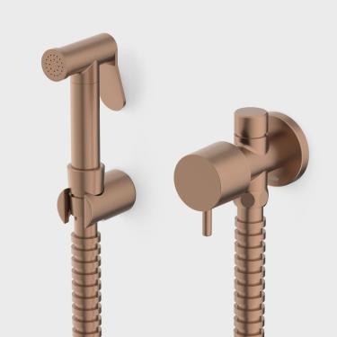 Imagem de Ducha Higiênica com Derivação Basic Celite Rose Gold Matte