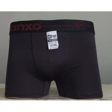 Imagem de Kit com 06 Cuecas Boxer Poliamida Elástico Exposto - Preta - Cuecas Ma