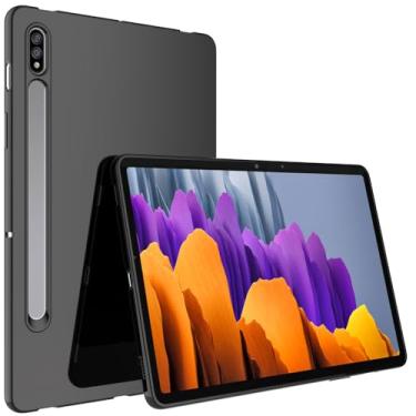 Imagem de BREPRIO Capa para Samsung Galaxy Tab S8 (2022) / Galaxy Tab S7 (2020) de 11 polegadas, [leve + protetora] capa ultrafina macia à prova de choque, preta