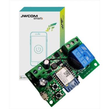 Imagem de Interruptor Inteligente Wifi Mini Pulso Jwcom Alexa Tuya
