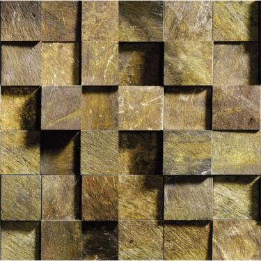 Imagem de Papel de Parede Adesivo Pedra  Bloco 3d Lavável Cozinha 3 METROS