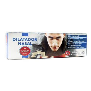 Imagem de Dilatador Nasal Nexter Com Formato Anatômico Tamanho Grande 10 Unidades