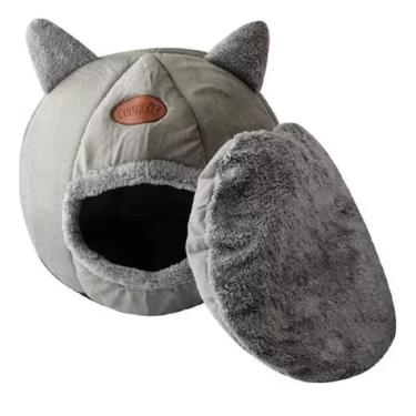 Imagem de Casinha Cama Iglu Toca Tenda Cabana Para Gato Cachorro Pet G