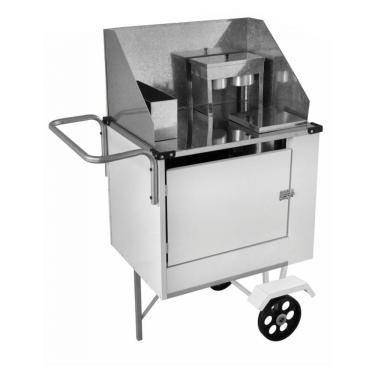 Imagem de Carrinho De Hot Dog Cefaz Econômico Branco Simples Rodas Maciças Bec03m