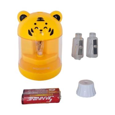 Imagem de Apontador de Lapis Eletrico Ursinho 2 Pilhas AA, 3.0V Inclusas e Laminas Reserva