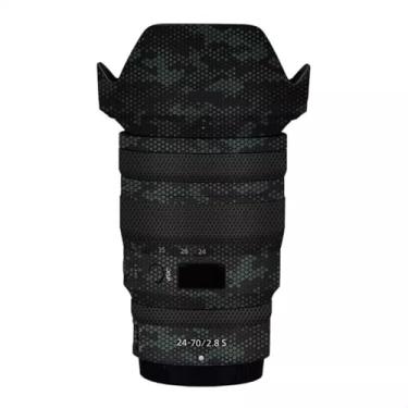 Imagem de Adesivo de câmera antiarranhões com tampa de lente para Nikon z 24-70 mm F2.8S Película protetora decalque protetor corporal 24-70 2,8 (contorno preto brilhante)