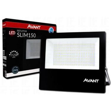 Imagem de Refletor Externo Led Slim 150w 6500k Bivolt Luz Branca Avant
