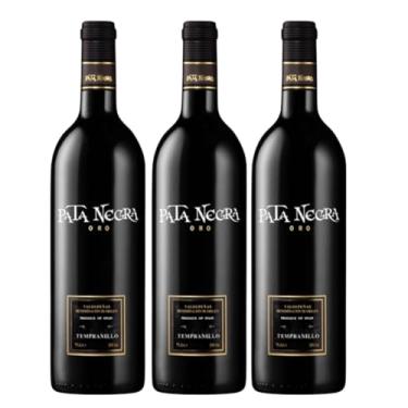 Imagem de Kit 3 Vinhos Tinto Espanhol Pata Negra Oro Tempranillo 750ml