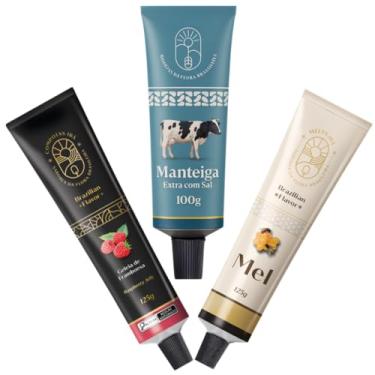 Imagem de IB? Kit Caf? da Manh? Brasileiro, Manteiga Extra com Sal 100g, Geleia de Framboesa 125g, Mel 125g