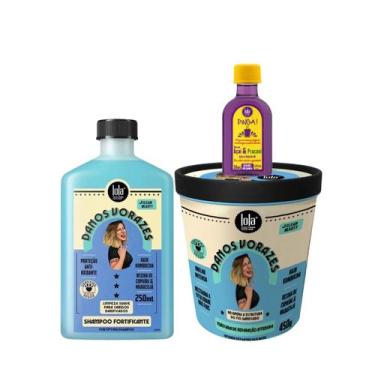 Imagem de Kit Lola Danos Vorazes Sh 250ml + Masc 450ml + Pinga! Óleo Açaí e Prac