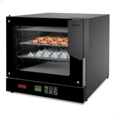 Imagem de Forno Turbo Digital Elétrico Saro Com 4 Esteiras 70L 220V FTD22