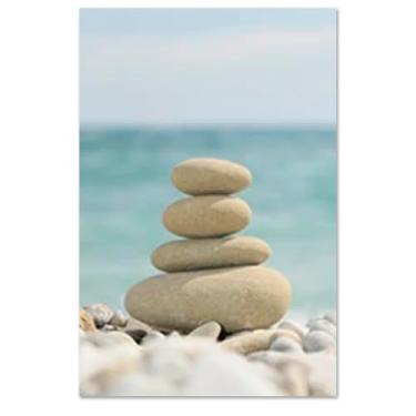 Imagem de Quadro Decorativo Paisagem Praia Harmonia, Tela em Canvas na Vertical ideal para ambiente de Sala de estar, jantar, reuniões, Quarto e Hall de entrada