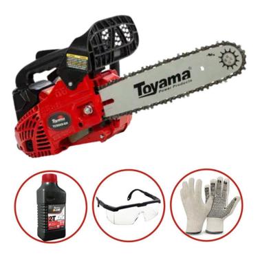 Imagem de Motosserra Gasolina Toyama Tcs25x 25cc Super Leve p/ Corte de Madeira, Construção Civil, Corte de Lenha, Poda de Galhos