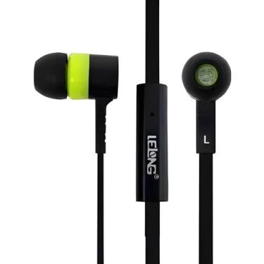 Imagem de Fone de Ouvido Com Fio P3 Nenhum Ruído X-Bass Lelong LE-0201, verde