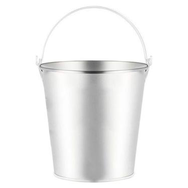 Imagem de Balde De Gelo Para Cerveja Em Metal Galvanizado 7,6 Litros