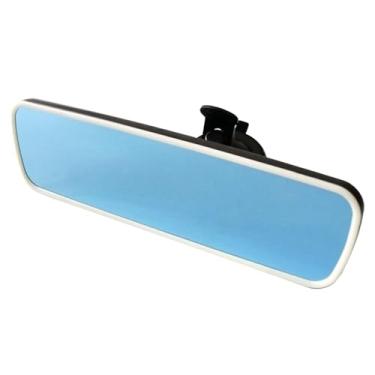 Imagem de Espelho retrovisor automotivo antirreflexo HD azul para teste de direção, espelho de examinador para alunos, espelhos de instrutor de direção para carros/SUVs/caminhões (bege + preto, 9,76"/248 mm)