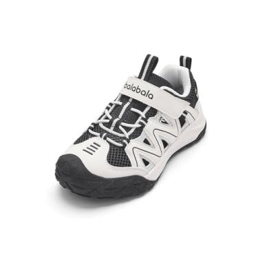 Imagem de Balabala Tênis infantil de malha respirável para meninos e meninas tênis de corrida antiderrapante, Preto, 10.5 Little Kid