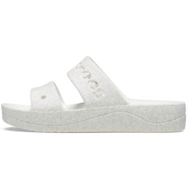 Imagem de Crocs Sandália plataforma feminina, Branco, 25.0 cm