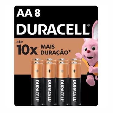 Imagem de Pilha Duracell Pequena AA Cartela com 8