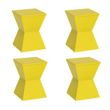Imagem de Conjunto com 4 Banquetas Nitro Limão Siciliano