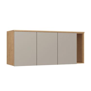 Imagem de Guarda-roupa Módulo Aéreo 3 Portas Elegance Angelin/Níquel