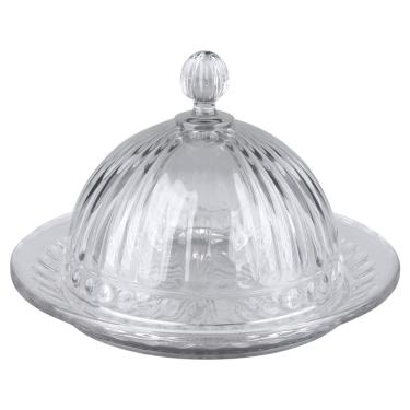 Imagem de Queijeira De Vidro Crown 20cm CV244732 Cazza