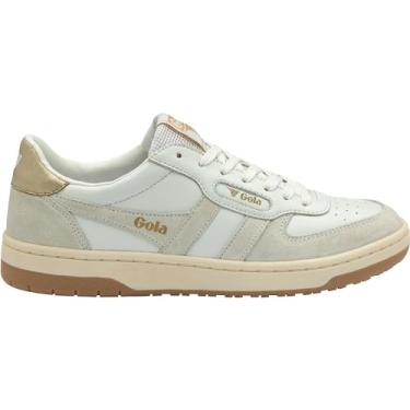 Imagem de Gola Tênis Hawk Feminino, Branco/Ouro, 8.5