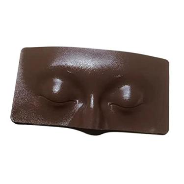 Imagem de shamjina Maquiagem Face Maquiagem Auxiliar Sombra Maquiagem Treinamento Pele Praticando Maquiagem Prancha para Massagear Extensão de Cílios Ar, Preto