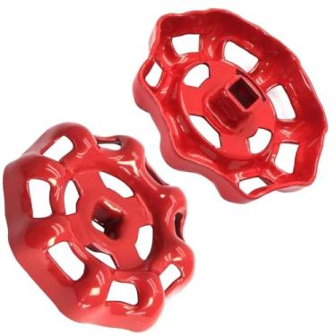 Imagem de LVHUS24 Torneira externa de metal com diâmetro externo de 98 mm, volante de válvula de portão de substituição, torneira de água, alavanca de interruptor de válvula globo, aço fundido de tinta, brocha