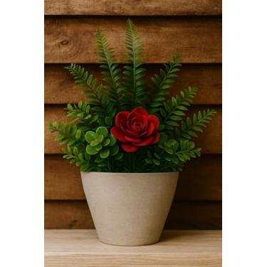 Imagem de Vaso De Planta Para Parede Meia Lua Vertical Jardim P (bege)