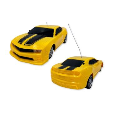 Imagem de Brinquedo Carrinho Camaro Amarelo Controle Remoto Sem Fio