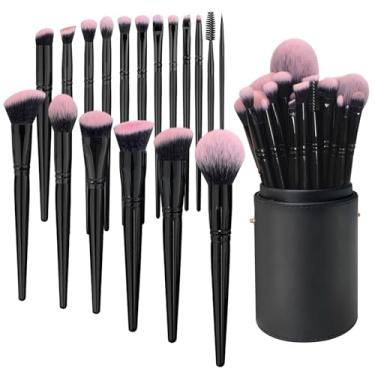 Imagem de ZJchao 18pcs Brush de Maquiagem Conjunto de Maquiagem Profissional Brush Brushes Completos de Maquiagem Com Fibras Sintéticas para Iniciantes