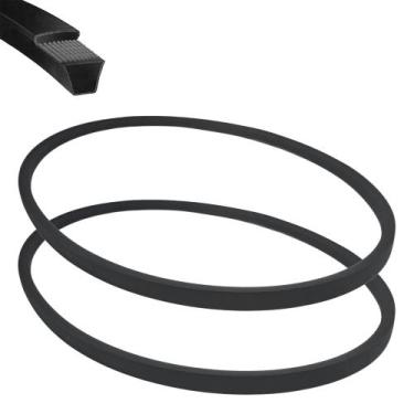 Imagem de Correia Em V Lisa Industrial Transmissão Polia B046 - 2 Uni Borrachas 