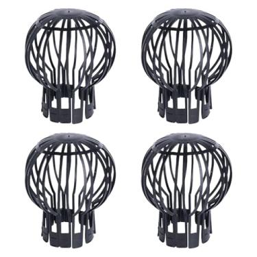 Imagem de Baoblaze 4x Protetor de Calhas para Canos Externos Leve para Folhas e Detritos Tampa de Drenagem de Telhado Resistente Filtro para Telhados