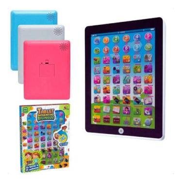 Imagem de Tablet Infantil Interativo Bilíngue 2 Idiomas Criança Brinquedo Educat