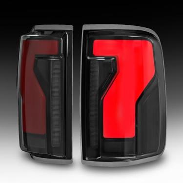 Imagem de Daikokuya Luzes traseiras de LED completas compatíveis com Ford F150 2004 2005 2006 2007 2008 iniciando animação, seta dinâmica, luz de freio, conjunto de luz traseira fumada com luz reversa, lâmpadas