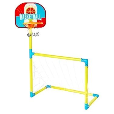 Imagem de Mini Trave 2 em 1 - Futebol e Basquete - ST Import - ST Importação