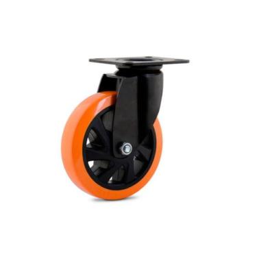 Imagem de Rodízio Giratório com Placa 6" Série Black 14 PU Colson