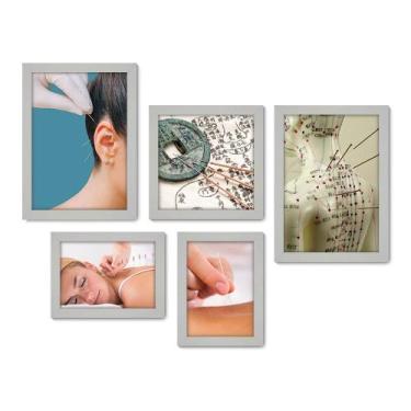 Imagem de Kit Com 5 Quadros Decorativos - Acupuntura - Medicina Alternativa - 25