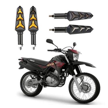 Imagem de KIT 4 Seta Sequencial Pisca de Led Universal Estrela Modelo P09S Moto 