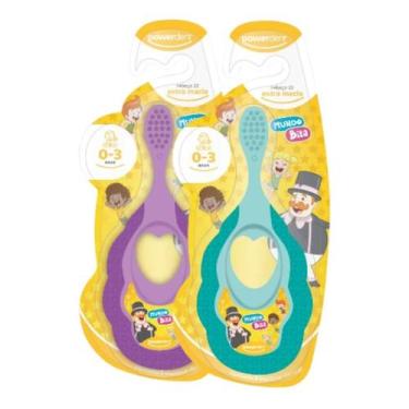 Imagem de Escova Dental Infantil Mordedor - Mundo Bita Powerdent 0 A 3