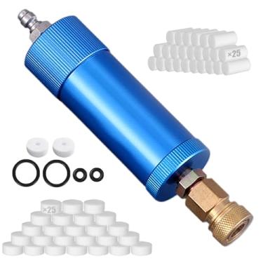 Imagem de Filtro de ar PCP de alta pressão separador de óleo-água, separador de umidade em linha 40MPa/5800Psi com conexão rápida de 8 mm, kit completo com 25 filtros, anéis de vedação e juntas para bomba de