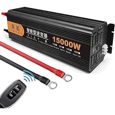Imagem de Inversor De Energia De Carro 6000w Dc 12v / 24v Para 220v Conversor Ac Com Usb E Display Led Com Tomadas Ac Para Caminhões Rv Barcos E Viagens/Camping, 12V, 15000W