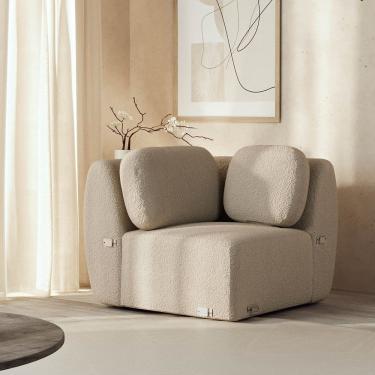 Imagem de Sofá Modular de Canto Orla Cabecasa Madeiramadeira Areia