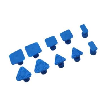 Imagem de KiBcsLic 10x Abas de cola para extrator de amassados, ferramenta de reparo sem pintura, abas resistentes para remoção de amassados ​​em carrocerias de