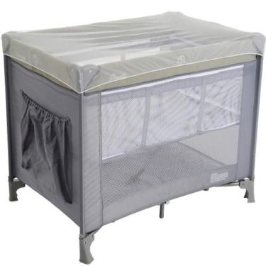 Imagem de Berço Portátil Sonata Gray Burigotto Chiqueiro Cercado Bebê, Cinza
