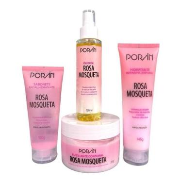 Imagem de Kit Poran Rosa Mosqueta Com Oleo Cuidados com Corpo e Rosto Porán