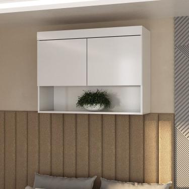 Imagem de Módulo Aéreo 2 Portas 68x90cm Viena Branco