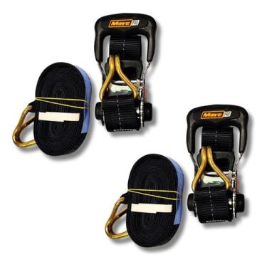 Imagem de 2 Conjuntos De Cinta E Catraca J 1500kg 35mm 40mm 4m Mave