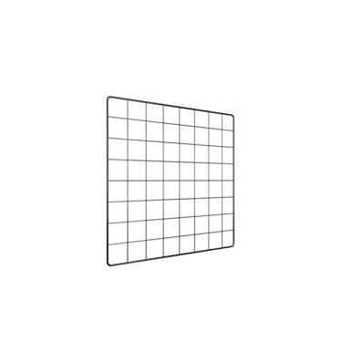 Imagem de Painel Para Fotos Tela Aramada Memory Board Com Suporte de Parede e Prendedores (Preto,40x40)